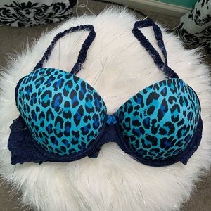 VS PINK Blue Cheetah Bra